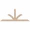 Ekena Millwork Richland Smooth Timber Gable Bracket, Douglas Fir, 96"W x 40"H x 3 1/2"D x 5 1/2"F, 10/12 Pitch GBW096X40X0406RIC00SDF - alternate 1
